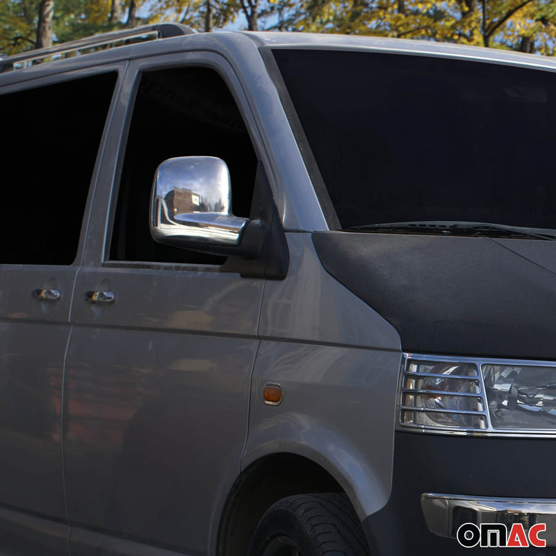 Spiegelkappen Spiegelabdeckung für VW Transporter T5 2003-2010 RHD Chrom ABS