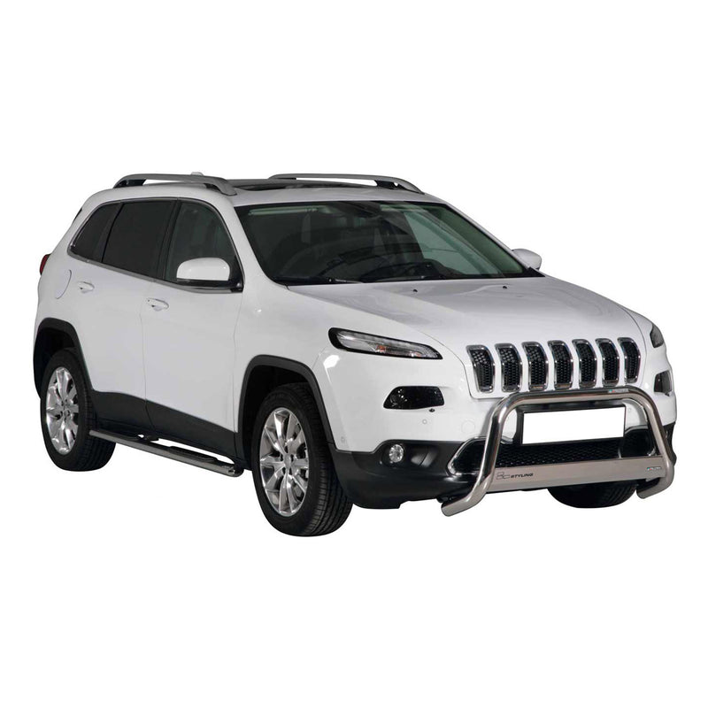 Frontbügel Frontschutzbügel für Jeep Cherokee 2013-2018 ø63mm Stahl Silber