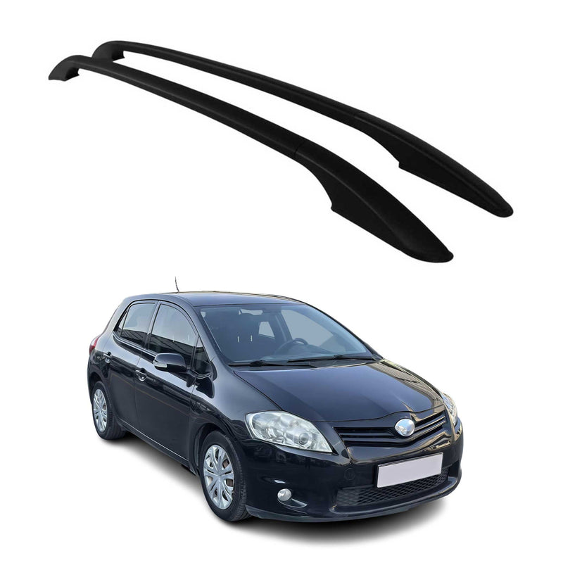 Aluminium Dachreling Relingträger für Toyota Auris 2006-2012 Schwarz 2x