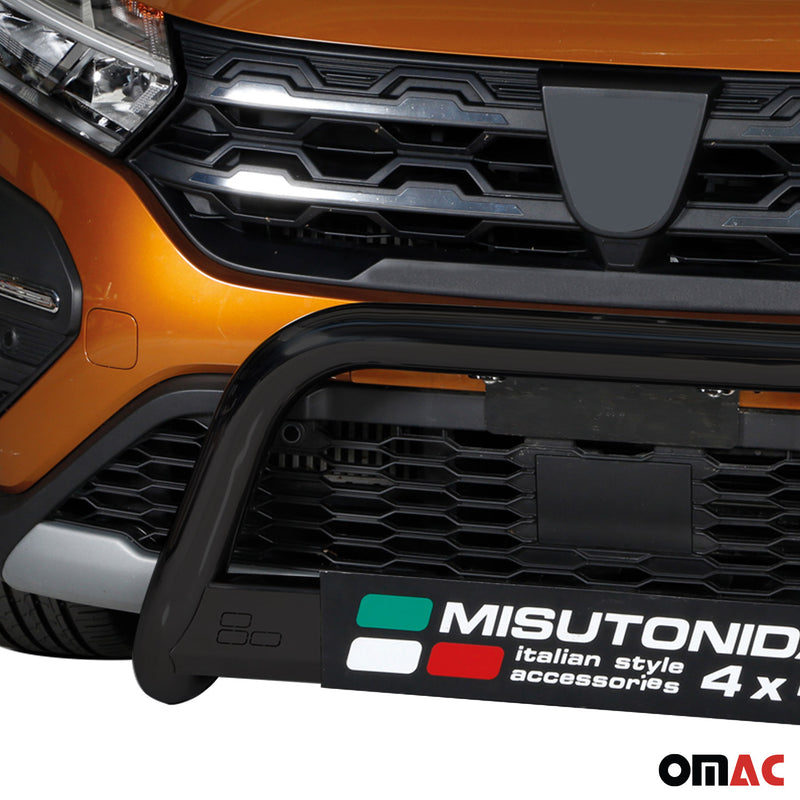 Frontbügel Frontschutzbügel für Dacia Sandero Stepway 2021-2025 ø63 Schwarz