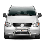 Stahl Frontbügel Frontschutzbügel für Mercedes Vito W639 2003-10 ABE ø63 Silber