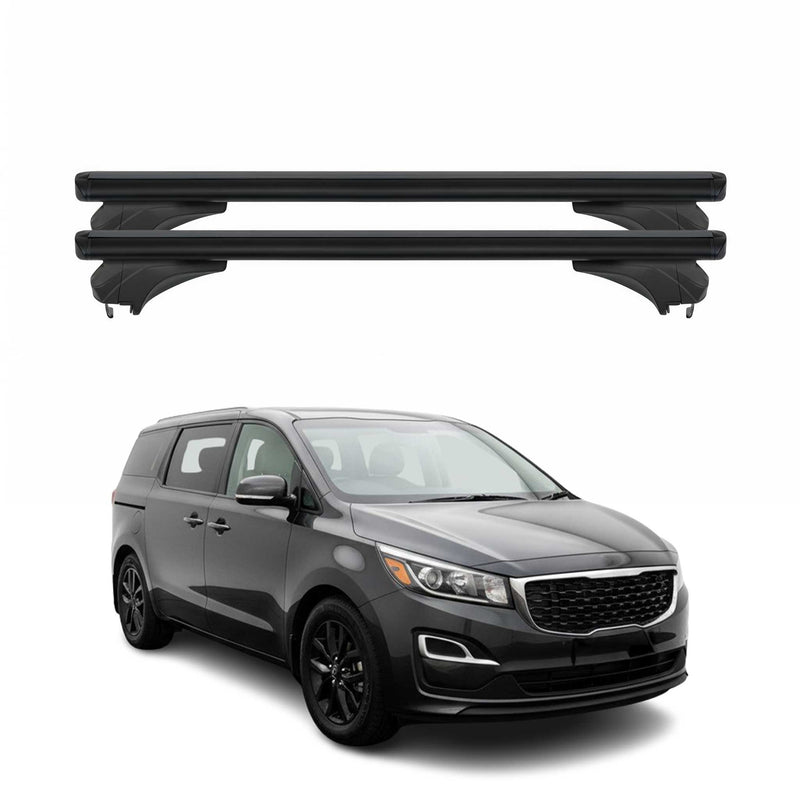Menabo Dachträger für KIA Gran Sedona III / Sedona III 2014-2025 Alu Schwarz 2x