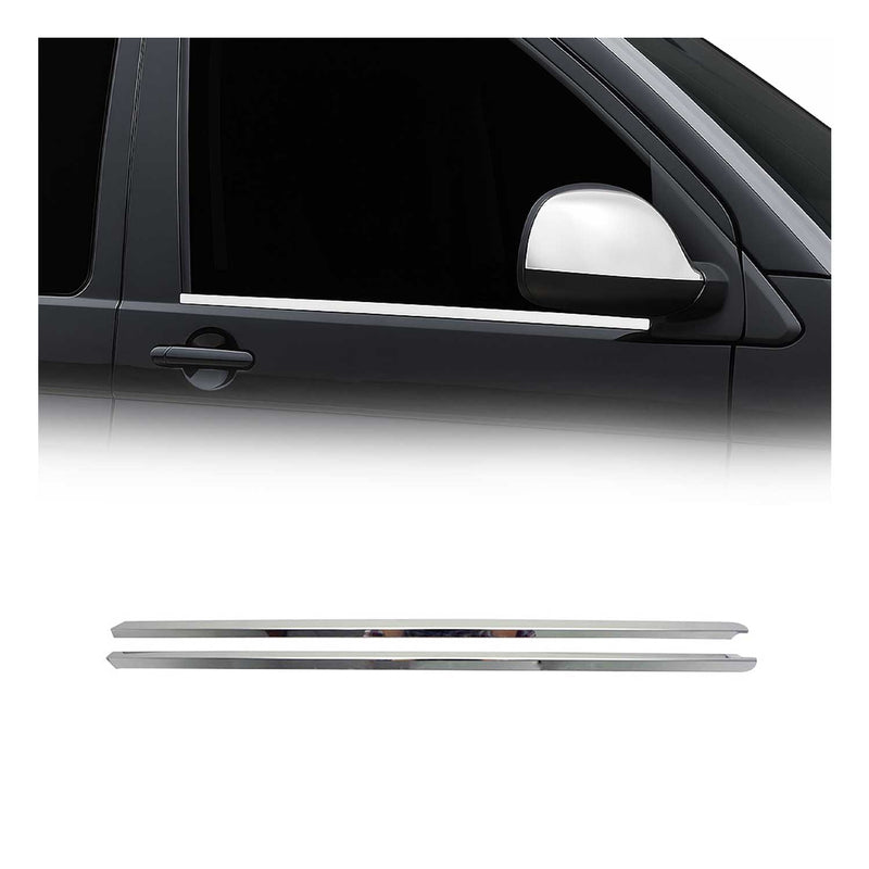 Fensterleisten Zierleisten für VW T6 T6.1 alle 2015-2024 Edelstahl Chrom 2x