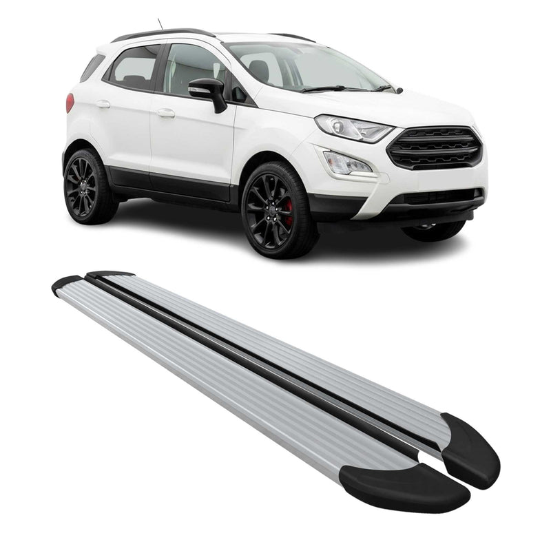 Seitenschweller Trittbretter Schweller für Ford Ecosport 2013-2024 Alu Grau
