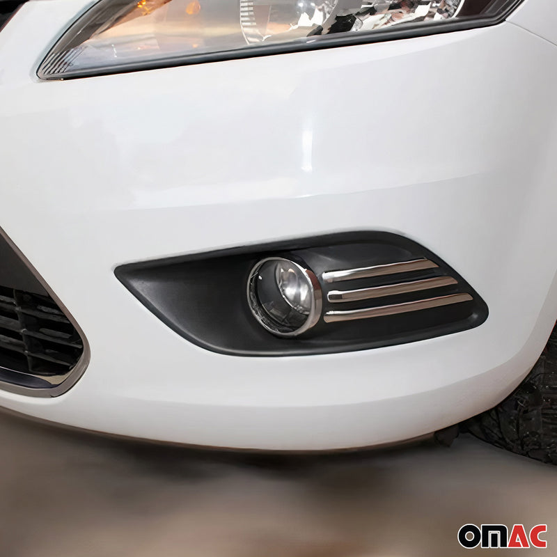 Nebelscheinwerfer Leiste für Ford Focus 2008-2011 Edelstahl Chrom 6tlg