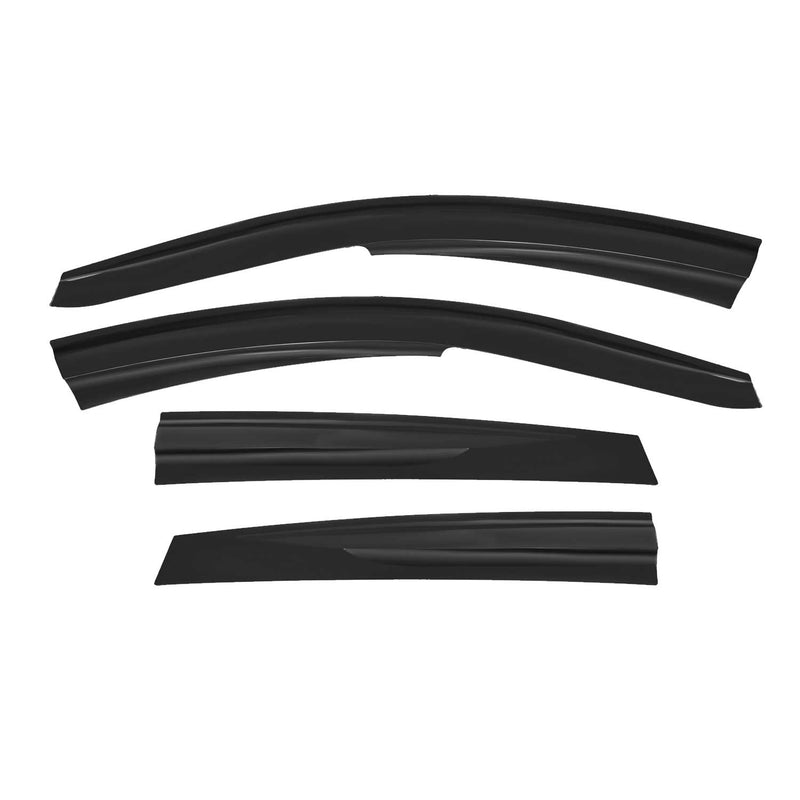 4x Windabweiser Regenabweiser für VW Polo 6R 2010-2017 Acryl Dunkel