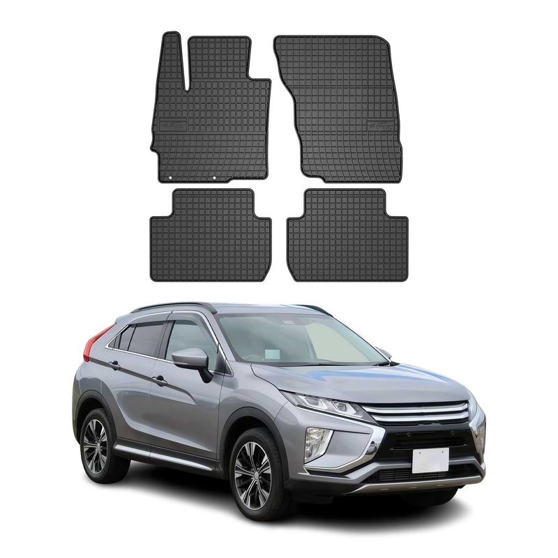 OMAC Gummi Fußmatten für Mitsubishi Eclipse Cross 2018-2025 Automatte Schwarz 4x