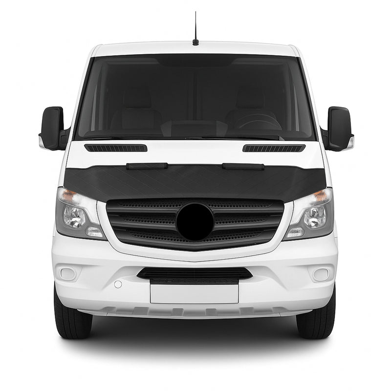 Schwarz Halb Haubenbra Steinschlagschutz für Mercedes Sprinter W906 2013-2018