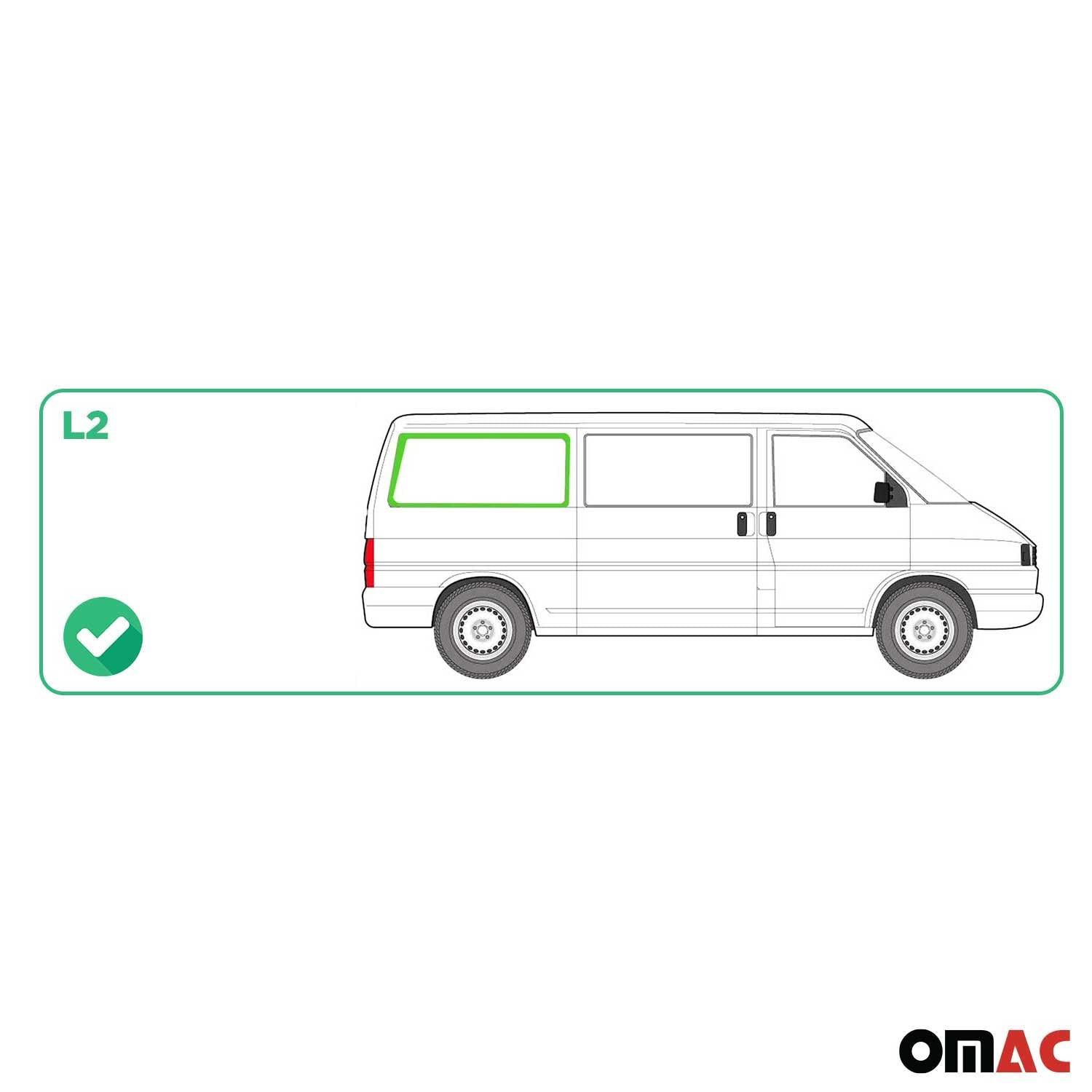 Seitenfenster Sicherheitsglas für VW T4 Transporter 1990-2003 Hinten Rechts L2
