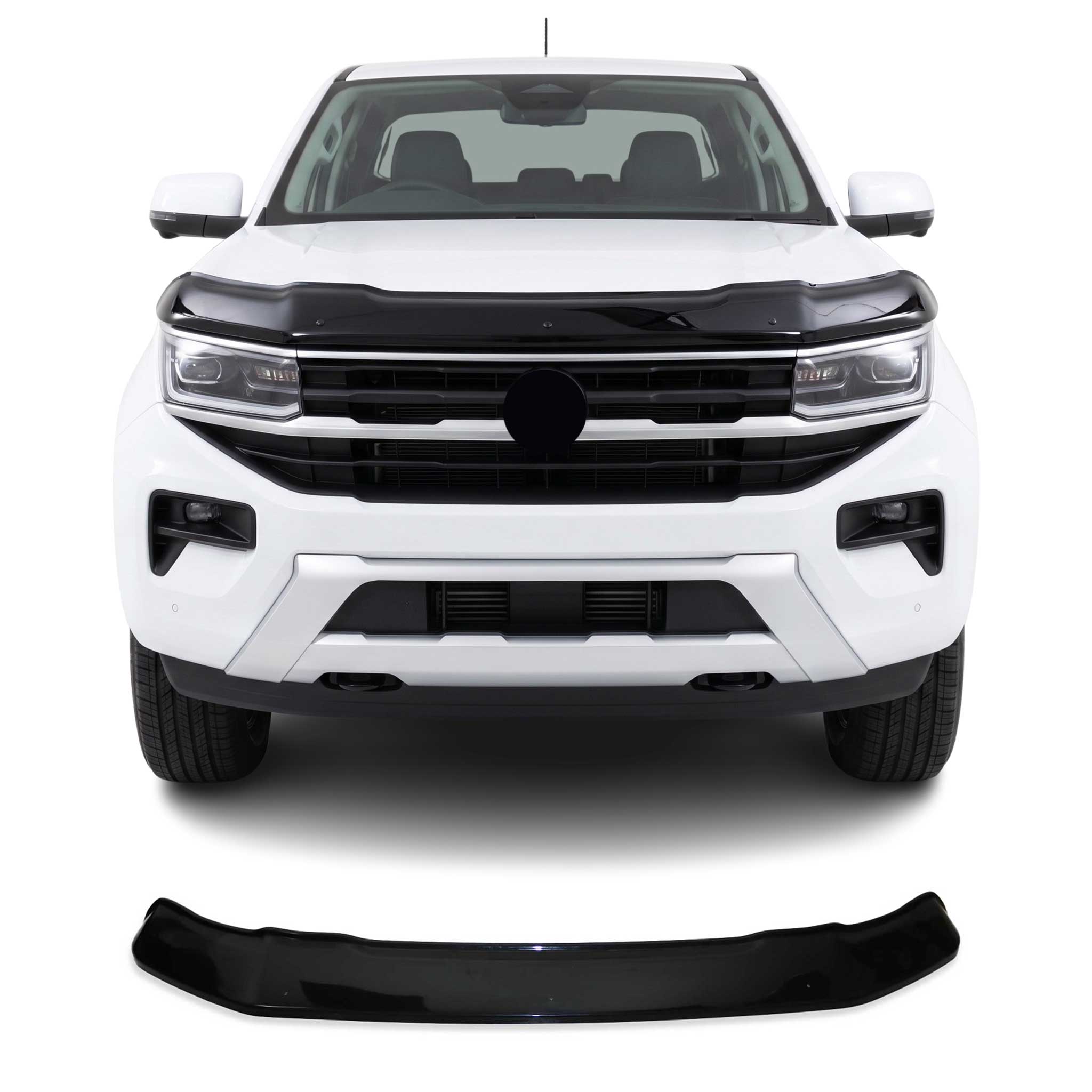 Motorhaube Deflektor Insekten Steinschlagschutz für VW Amarok 2023-2026 ABS