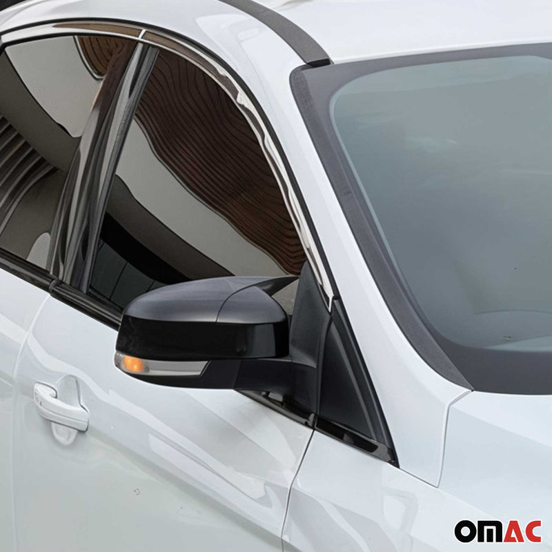 Window strips decorative strips for Ford Focus notchback top from 2011 stainless steel 8 pieces