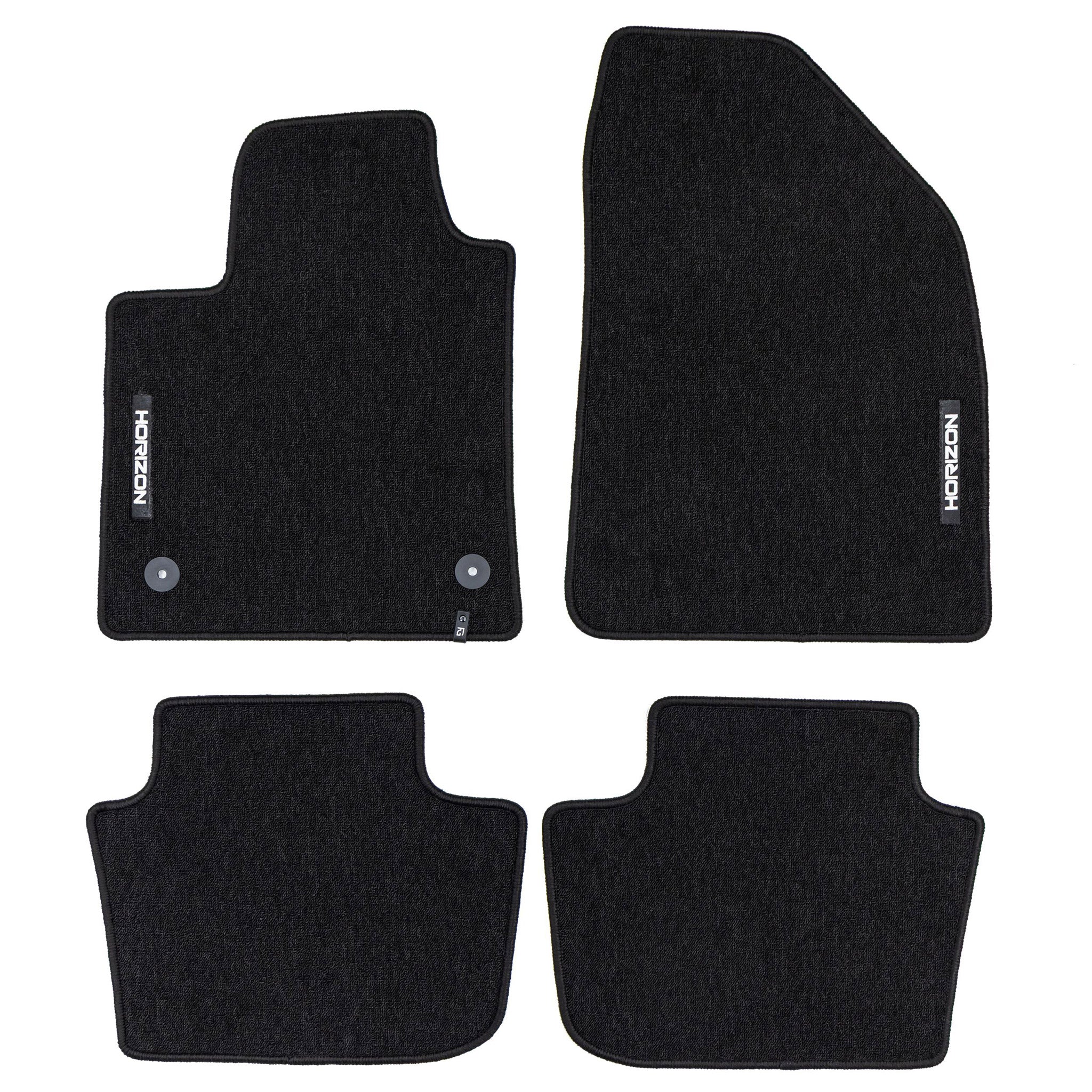 Velours Fußmatten für MG 4 2022-2026 Autoteppich Automatten Schwarz 4 Teile