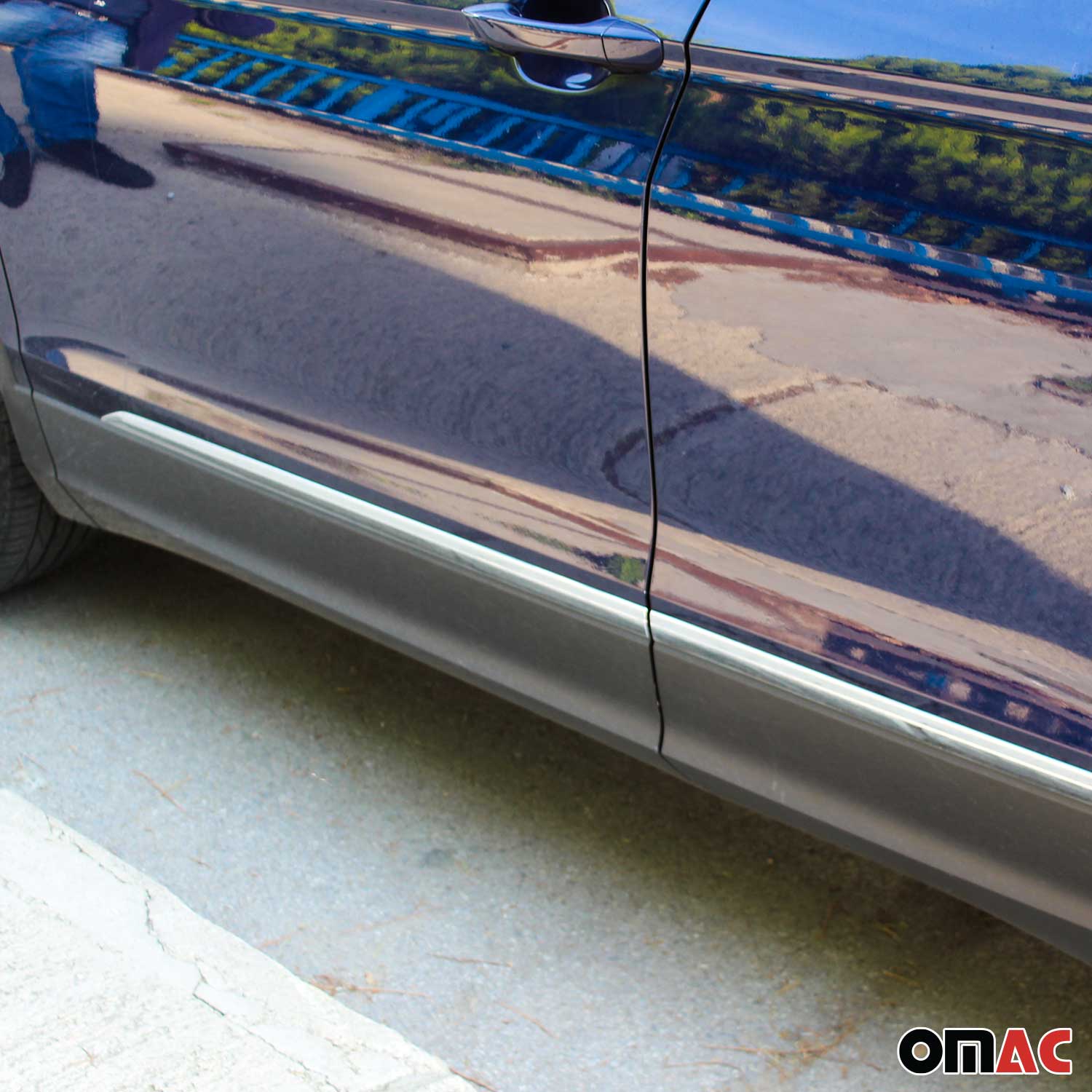 Seitentürleiste Türschutzleisten für VW Tiguan mk2 2016-2020 Pre-FL Chrom 4tlg