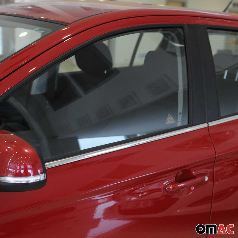 Fensterleisten Zierleisten für Hyundai i20 2008-2014 Edelstahl Chrom 6tlg