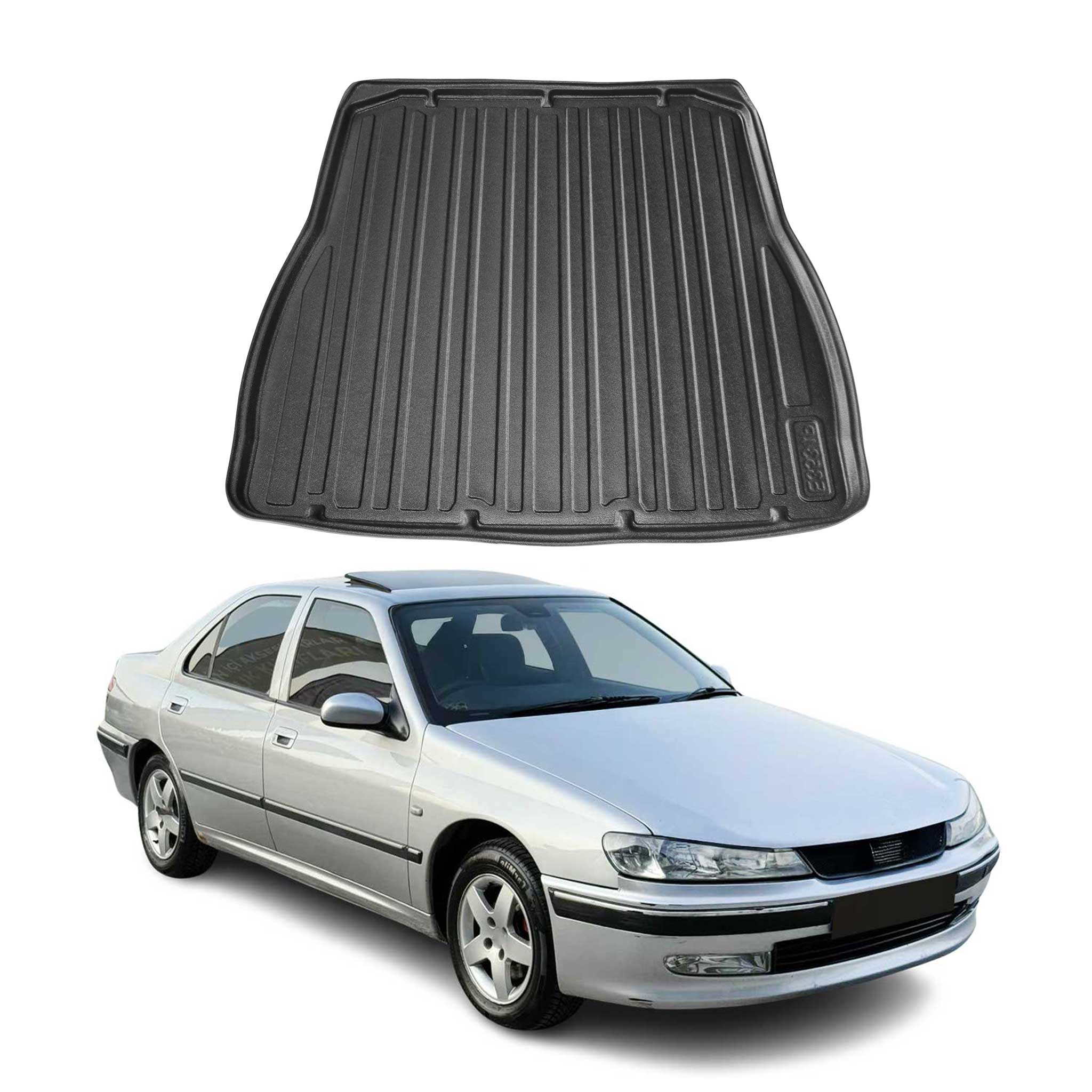 Kofferraumwanne Laderaumwanne für Peugeot 406 1995-2003 Stufenheck Gummi TPE