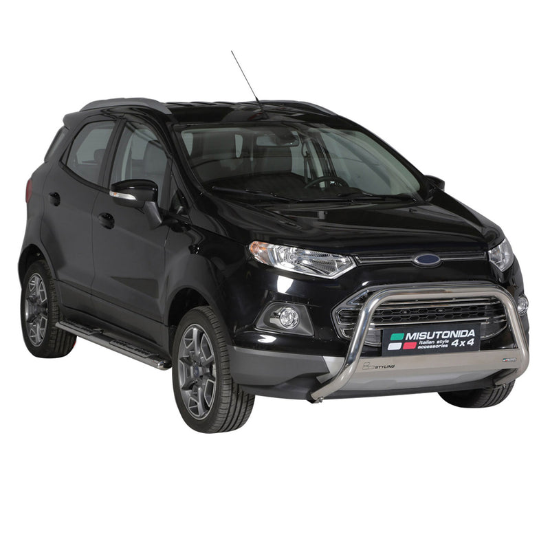 Edelstahl Seitenschweller Schwellerrohre für Ford Ecosport 2013-2017 Silber