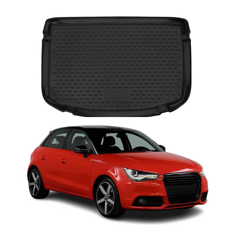 Kofferraummatte Kofferraumwanne für Audi A1 A1 Sportback 8X 2010-2018 Schwarz