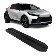 Trittbretter Seitenschweller für Nissan Qashqai J12 2021-26 Aluminium Schwarz 2x