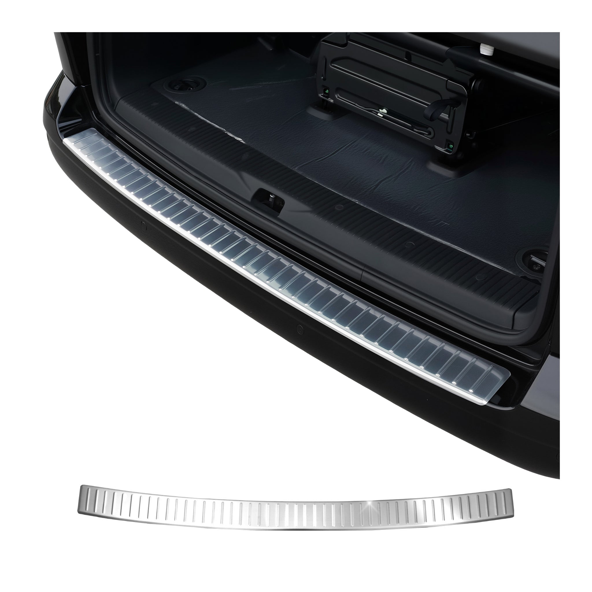 Ladekantenschutz für VW T5 T6 Transporter 2003-2024 Heckflügeltüren Chrom