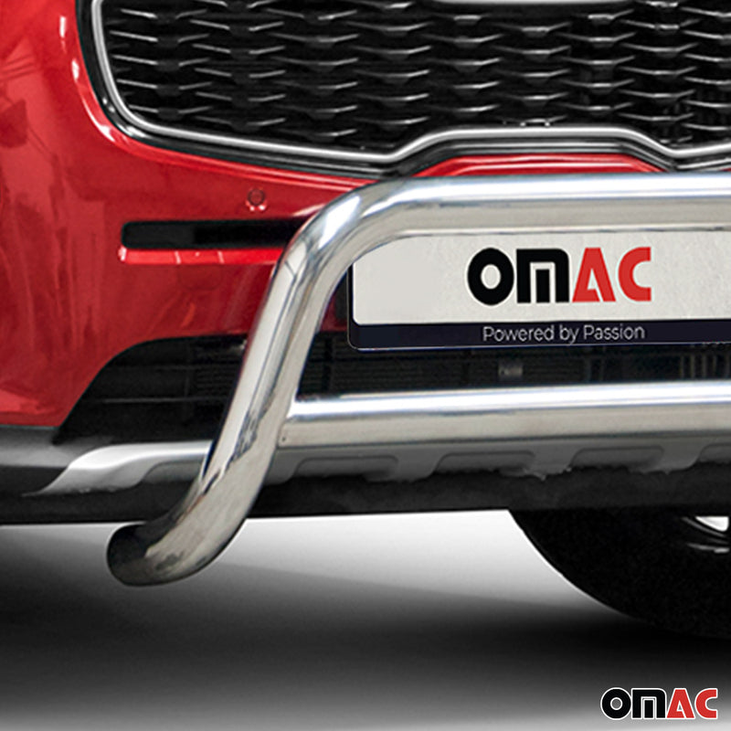 Frontbügel Frontschutzbügel für Kia Sportage 2015-2021 mit ABE Stahl Silber