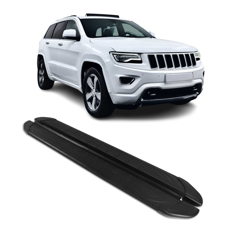 Trittbretter Seitenschweller für Jeep Grand Cherokee 2011-2021 Aluminium Schwarz