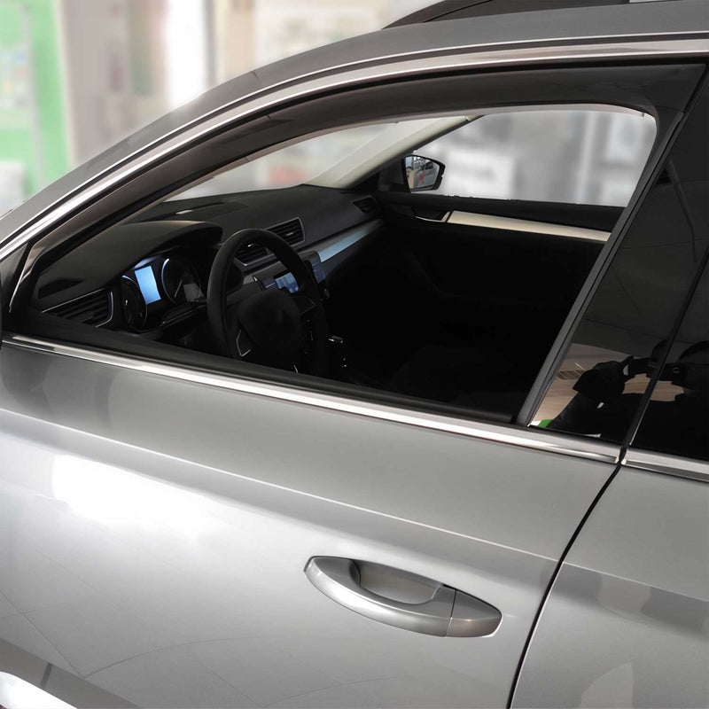 Windabweiser Regenabweiser für Skoda Superb 2015-2025 Dunkel Acryl 2x