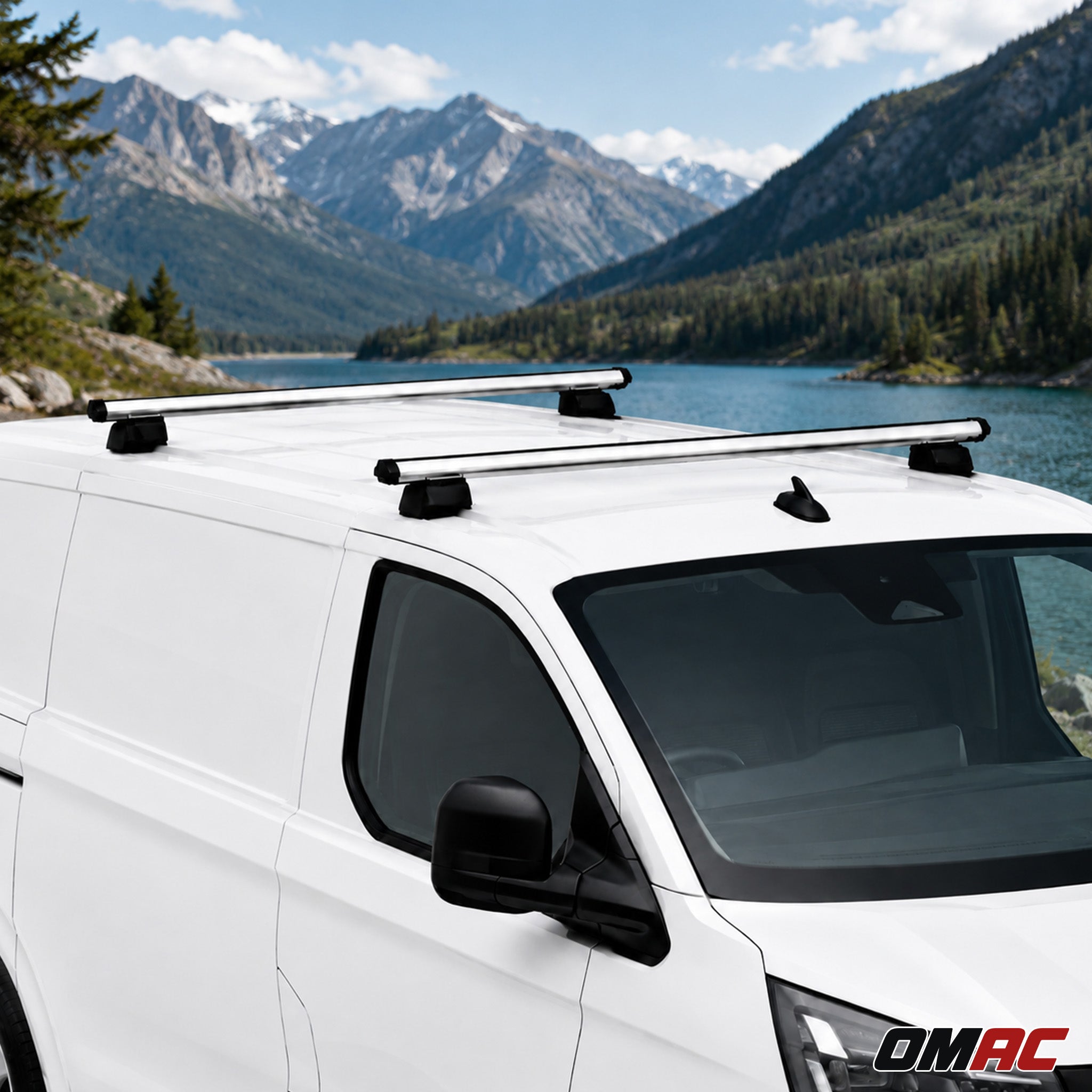 Dachträger für Toyota Proace City Verso L1 2019-26 H1 2-Träger Aluminium Silber