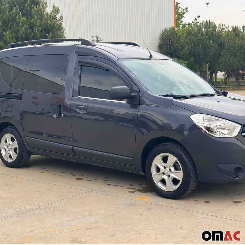 Window strips decorative strips for Dacia Dokker 2012-2021 stainless steel chrome 2 pieces