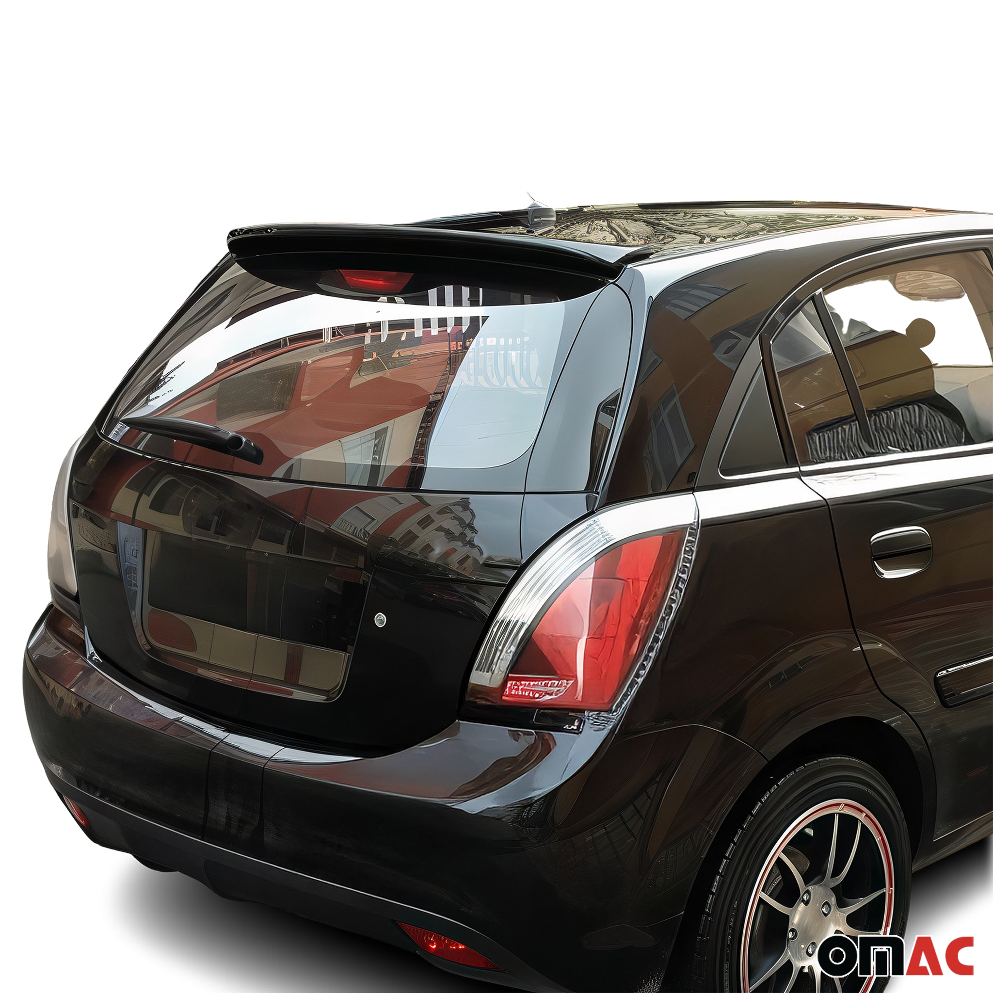 Heckspoiler Dachspoiler Hecklippe für Kia Rio 2005-2011 Schrägheck ABS Grundiert