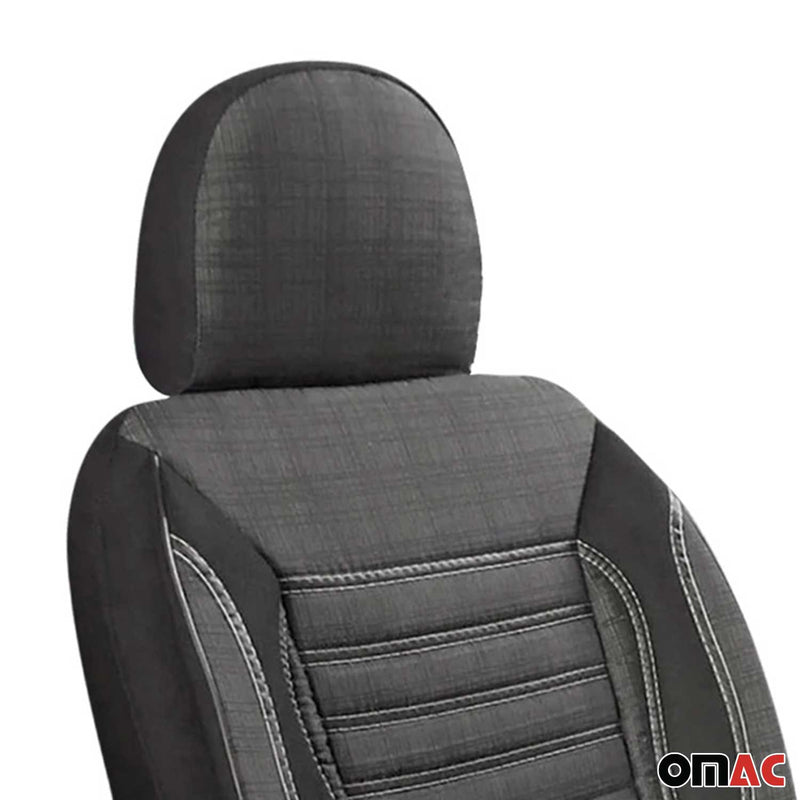Schonbezüge Sitzschoner Sitzbezüge für VW Caddy 2003-2025 Rauch Grau 1 Sitz