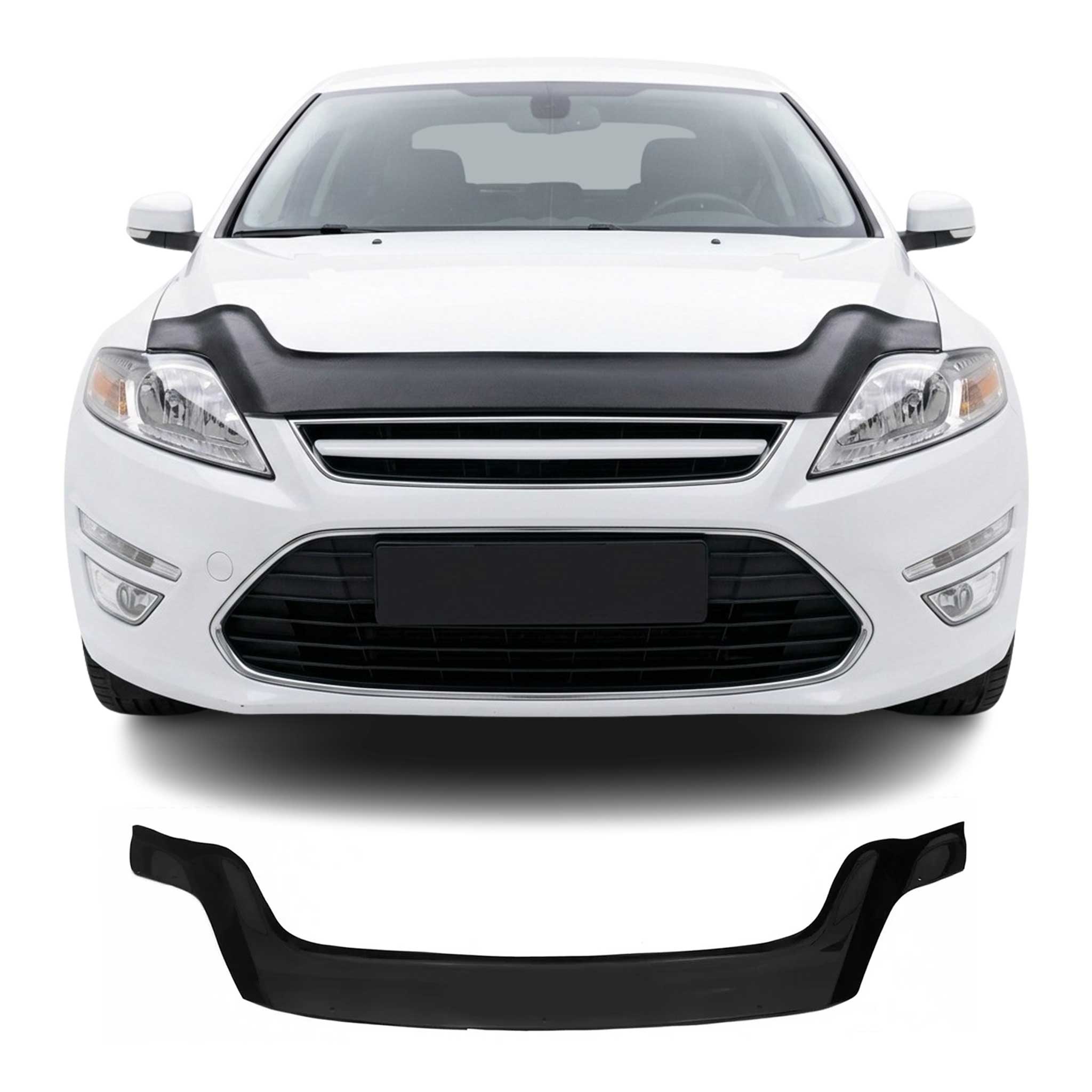 Motorhaube Deflektor Steinschlagschutz für Ford Mondeo mk4 2007-2014 Schwarz