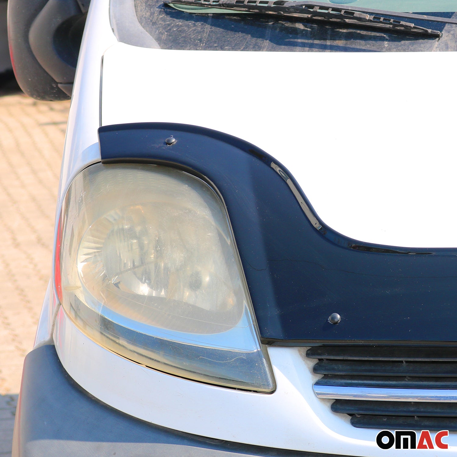 Motorhaube Deflektor Insektenschutz für Renault Trafic 2001-2014 Dunkel
