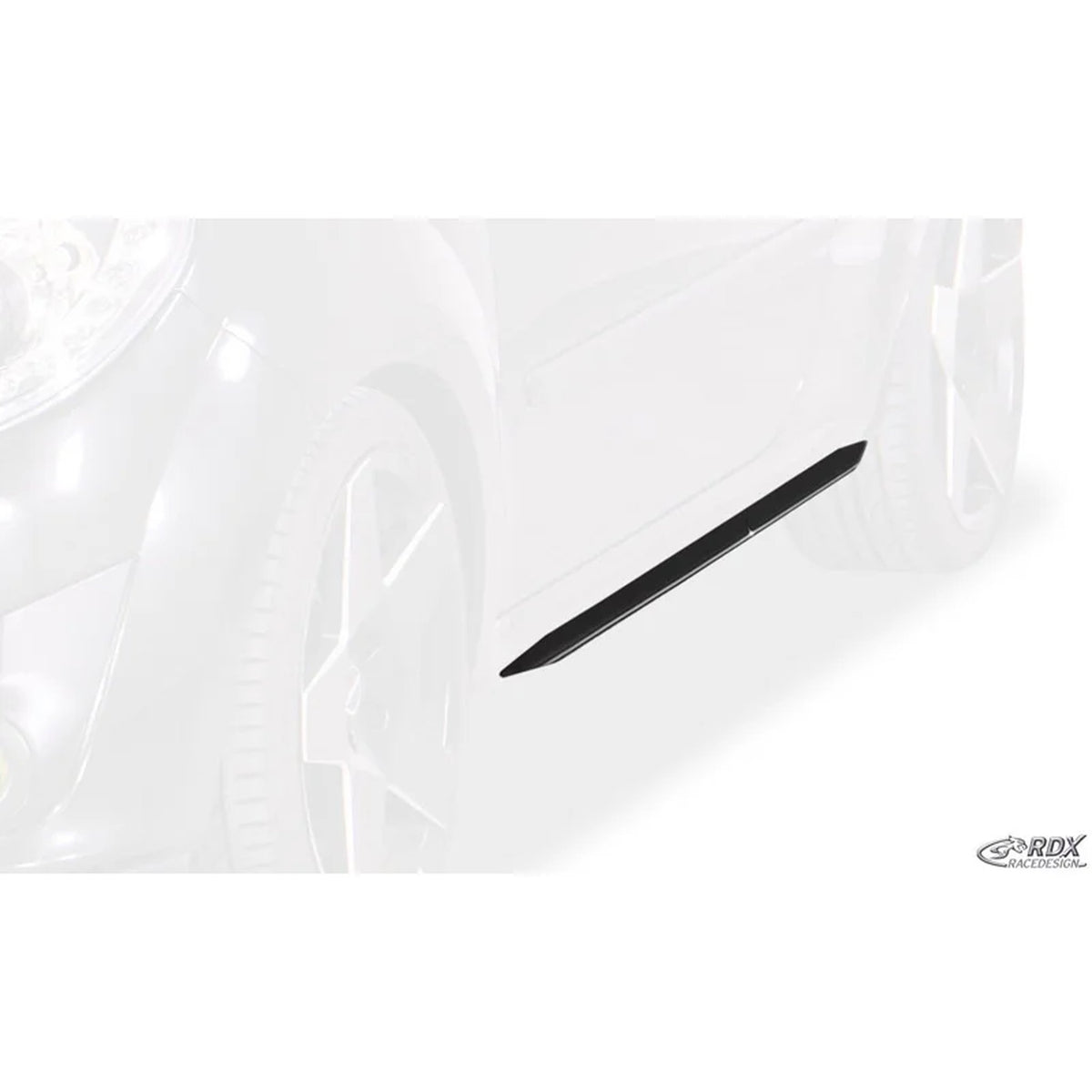 RDX Seitenschweller für Renault Twingo II 2007-2014 Slim ABS Schwarz 2er-Set TÜV