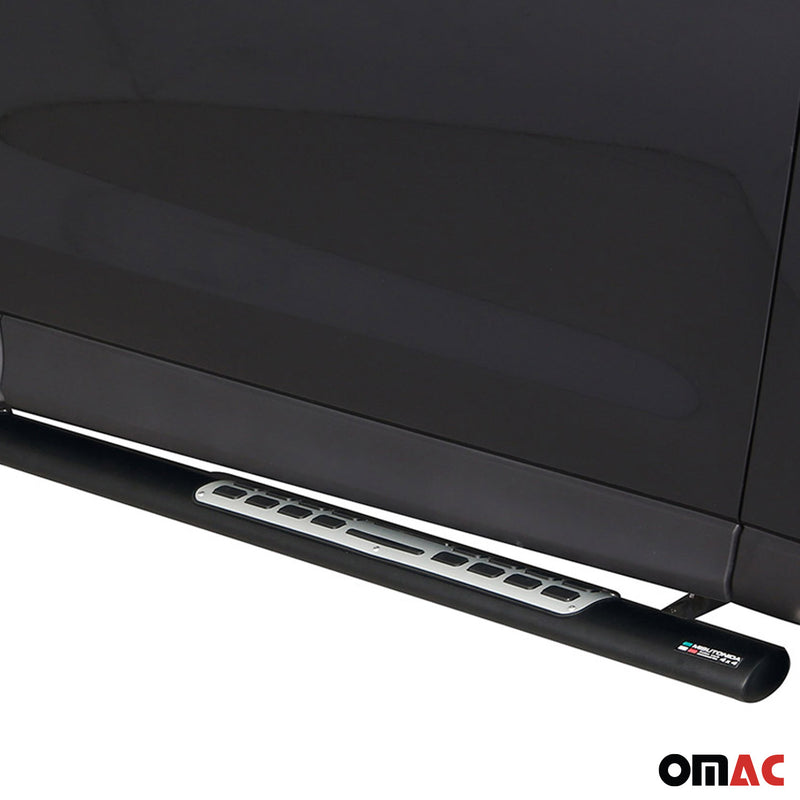 Edelstahl Seitenschweller Schwellerrohre für Subaru Forester 2013-2015 Schwarz