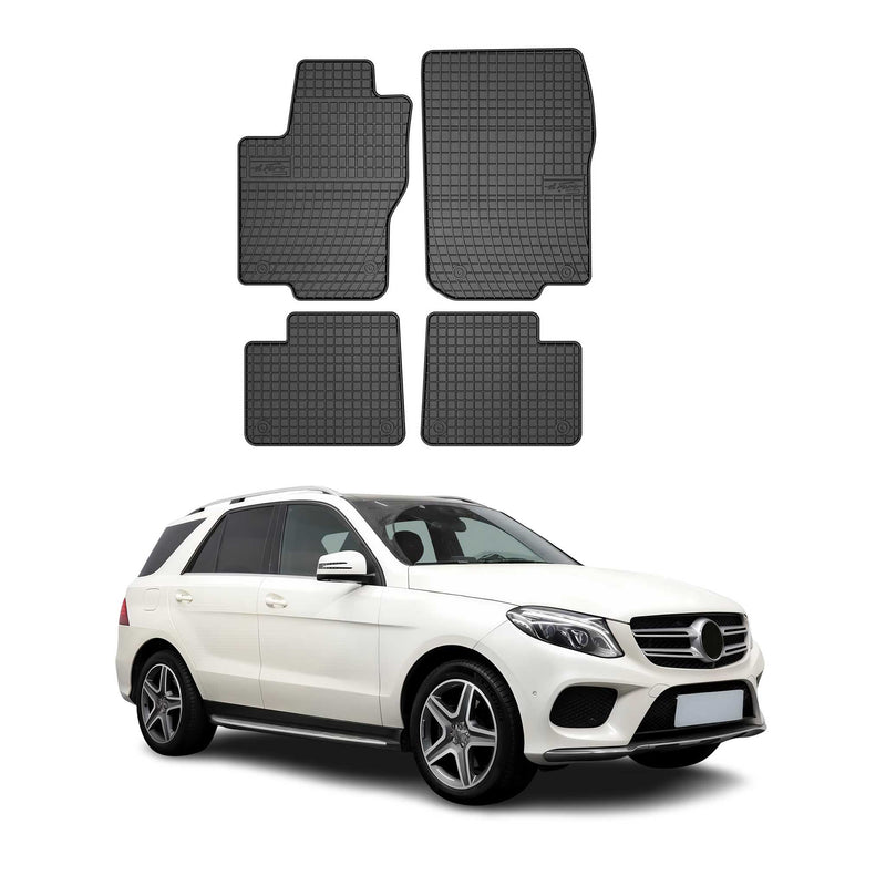 OMAC Gummi Fußmatten für Mercedes GLE C292 2015-2019 Automatten TPE Schwarz 4x