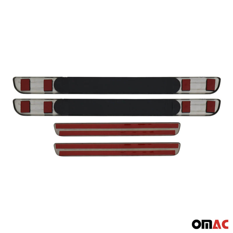 Einstiegsleisten Türschweller Chrom Led Edelstahl Lackschutz Sport 4 tlg