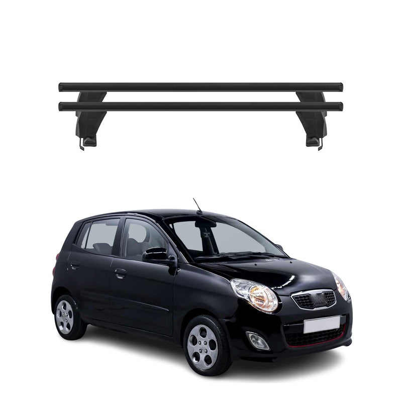 Menabo Dachträger Grundtäger für Kia Picanto 2011-2017 50kg Alu Schwarz 2 tlg