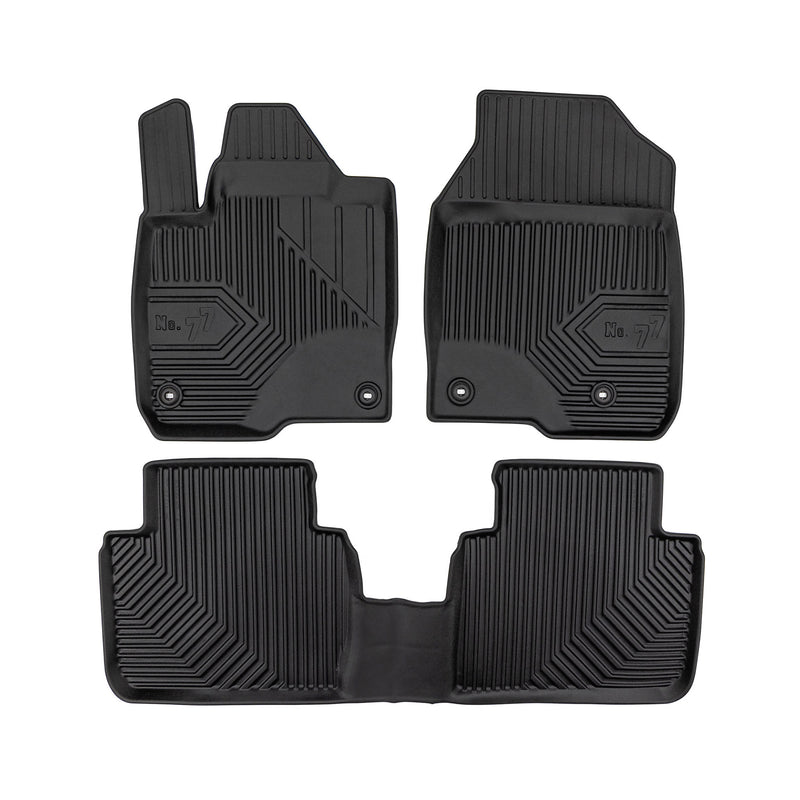 Fußmatten Gummimatten No.77 für Honda ZR-V 2023-2025 TPE Gummi Schwarz 3 tlg