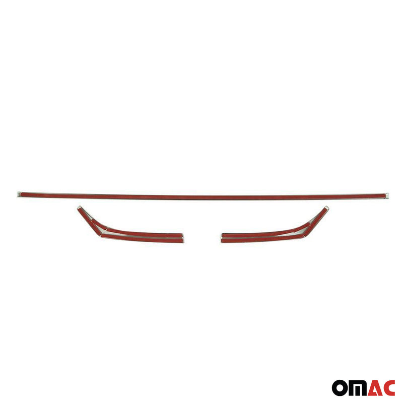 Kühlergrill Leisten Grillleisten für Ford Transit Custom 2018-2024 Chrom 3x