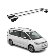 Dachträger Grundträger für VW Multivan T7 2022-2026 TÜV Aluminium Silber 2tlg