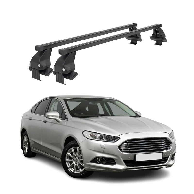 Menabo Dachträger Grundtäger für Ford Mondeo Limo 2014-2022 50kg Stahl Schwarz