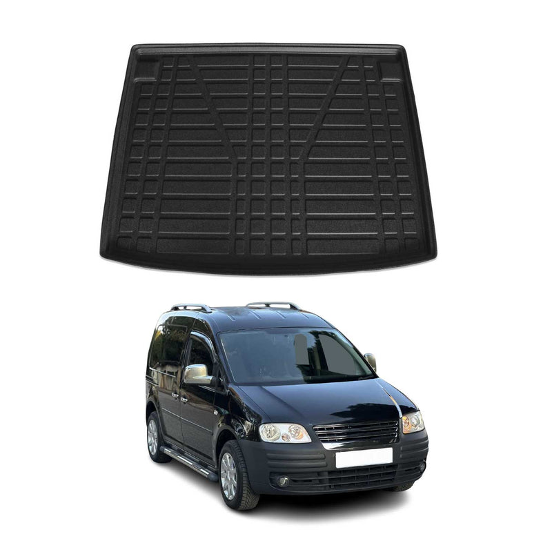 Kofferraumwanne Laderaumwanne für VW Caddy 2004-2010 Gummi TPE Schwarz