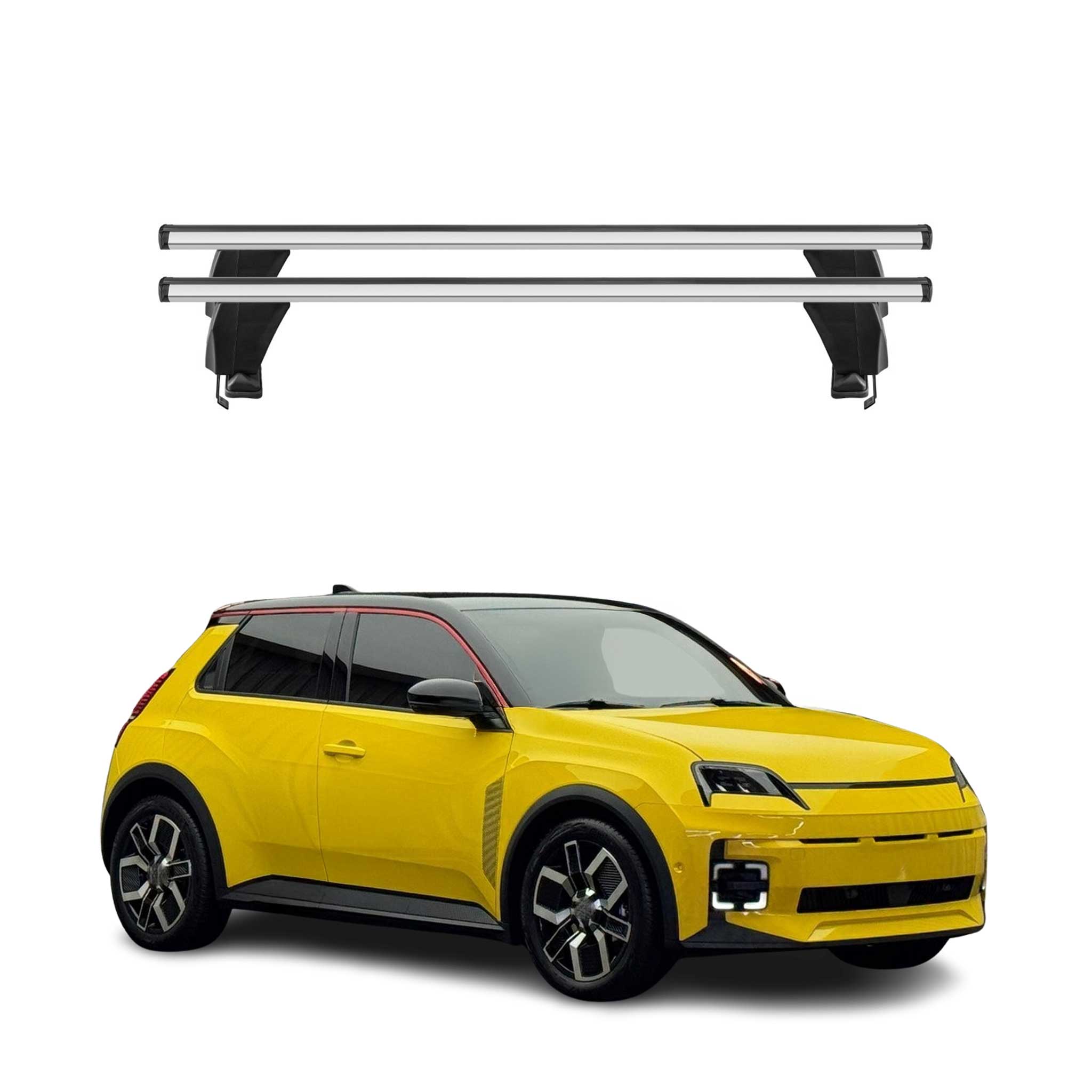 Menabo Dachträger Grundträger für Renault 5 E-Tech 2024-2025 Alu Grau 2tlg