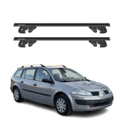 Dachträger für Renault Megane II Grandtour 2003-2008 Alu 90kg TÜV Schwarz 2tlg