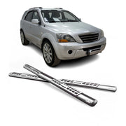 Edelstahl Seitenschweller Schwellerrohre für Kia Sorento 2006-2009 Silber