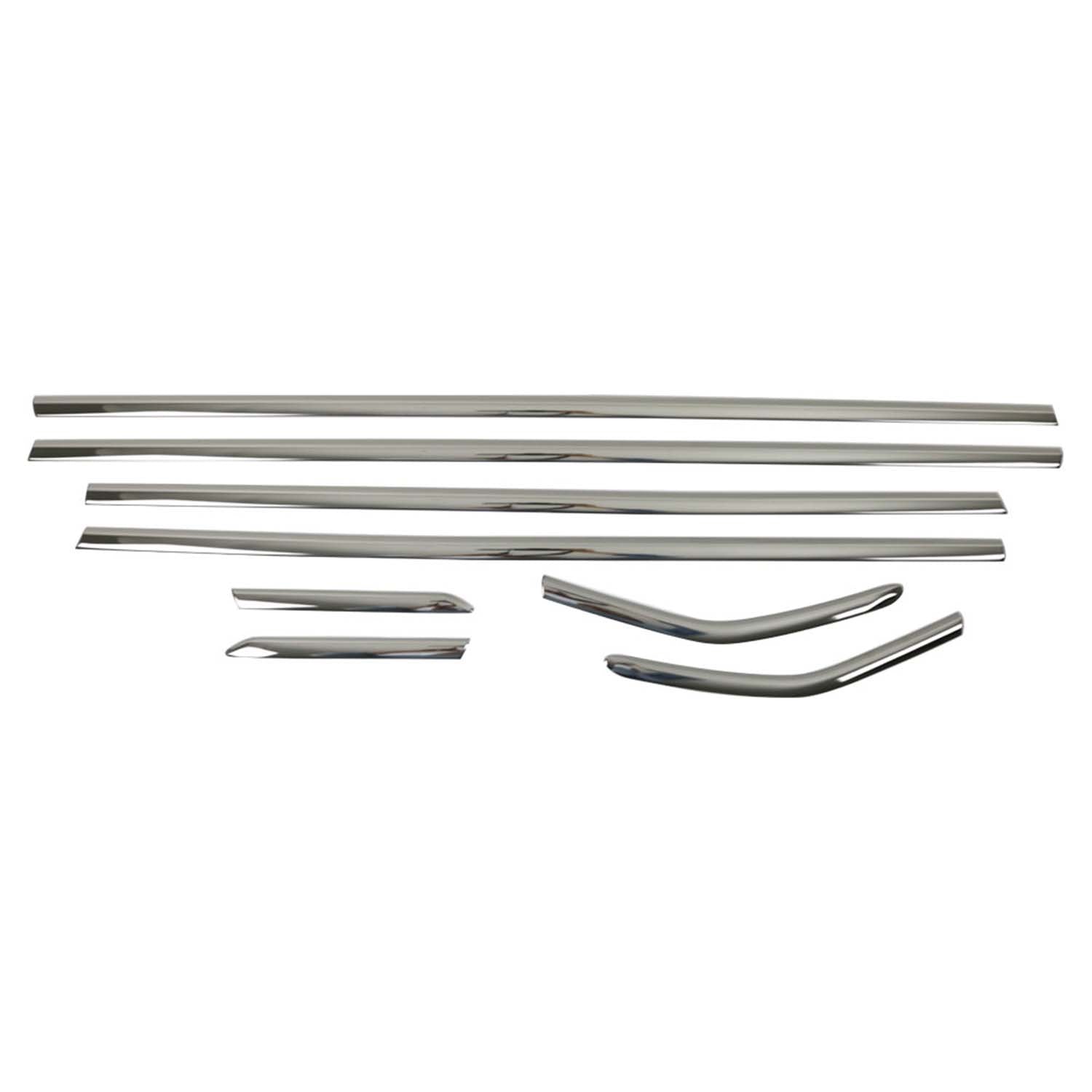 Fensterleisten Zierleisten für Ford Focus mk3 Schrägheck C346 2011-18 Dunkel 8x