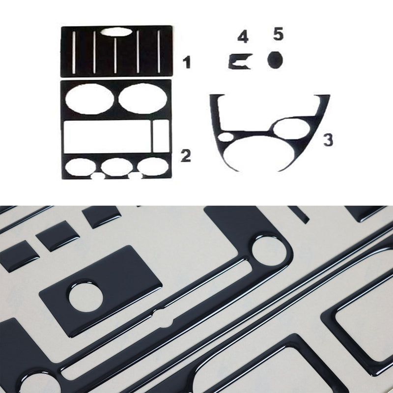 Innenraum Dekor Cockpit für Ford Fusion 2002-2005 Piano Schwarz Optik 5tlg