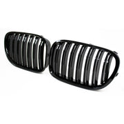 JOM Kühlergrill Kühlergitter für BMW 7er F01 2008-2015 ABS Schwarz Glänzend