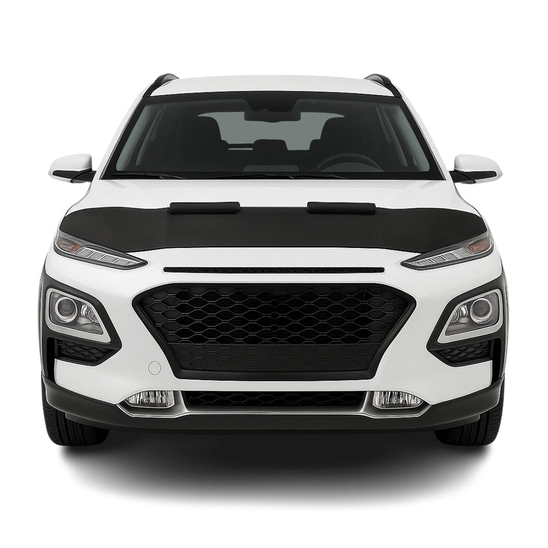 Haubenbra Steinschlagschutz Bonnet Bra für Hyundai Kona 2018-2025 Schwarz Halb
