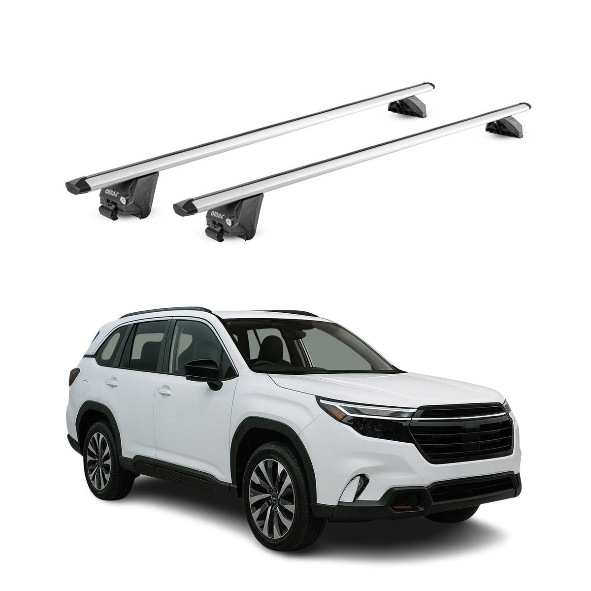 Dachträger für Subaru Forester VI 2025-2026 100kg Aluminium Silber 2x ABE